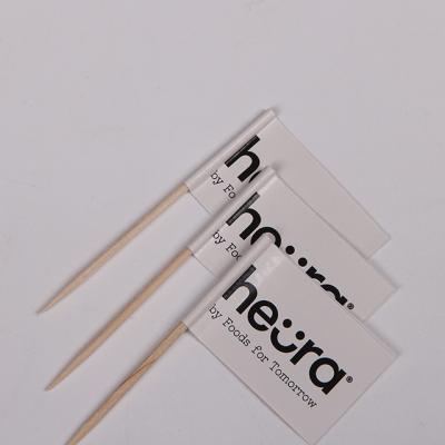 China Japanese Style Flag Disposable Easy Clean Decorative Toothpick With Logo for sale