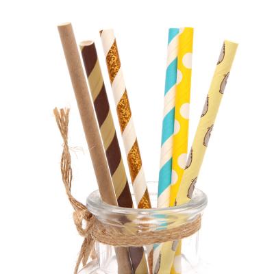 China Decoration Disposable High Quality Drinks Biodegradable Paper Straw for sale