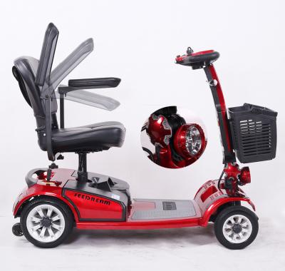 China Unisex for Disabled Convenient Folding Included in Electric Car Mobility Four Wheel Scooter for sale