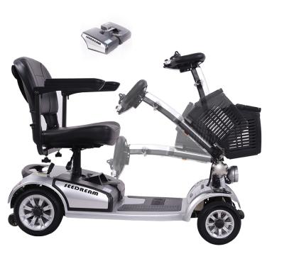 China Unisex for Disabled Convenient Folding Included in Car Electric Four Wheel Mobility Scooter for sale