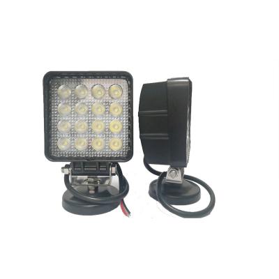 China High quality and super durable square 4inch 48W bright truck led car light truck offroad car led work light for sale