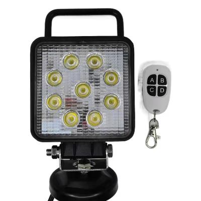 China IP68waterproof YK-27W Durable Radio 24V LED Marine Searchinglight Work Light Fish Handle Remote Control Light for sale