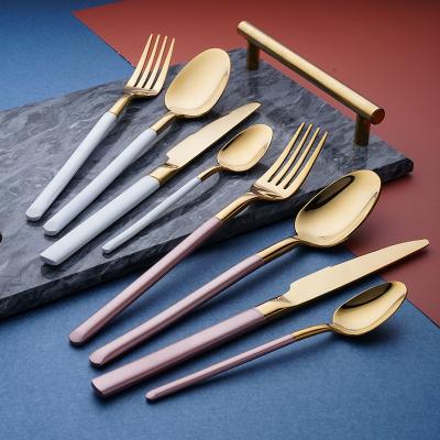 China Viable wholesale silver flatware set, picnic knife fork and spoon. for sale