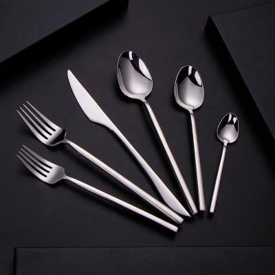 China Sustainable Wholesale 304 Stainless Steel Durable Flatware Gold Flatware Set for sale