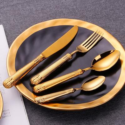 China 18/10 Stainless Steel Wedding Cutlery Set Hollow Handle Hotel Wedding Party Sustainable Luxury Western Set for sale