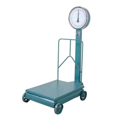 China Stronger Cast Iron 200/300/500kg Dial Dial Double Display Mechanical Platform Scale for sale