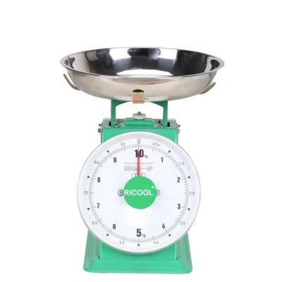 China Painted Steel Spring 10kg Platform Dial Mechanical Scale for sale