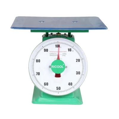 China Painted Steel Base 100kg Stronger Stainless Steel Spring Dial Balance Scale for sale