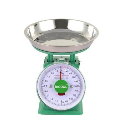 China Painted Steel Dial 2kg / 4.4lb Mechanical Spring Weighing Kitchen Scale for sale