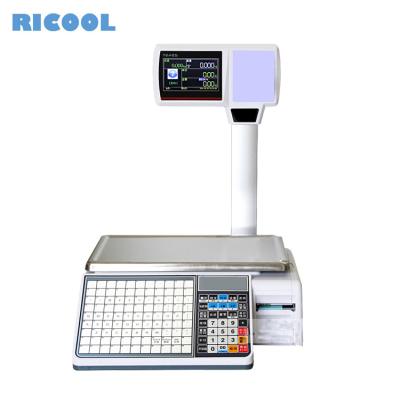 China Printe Electronic Thermal Barcode Ticket Printing Scale for sale