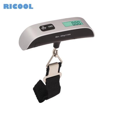 China Luggage Scale Digital Luggage Scale LCD Display Backlight with Hanging Temperature Sensor Luggage Weight Scale, up to 110LB with tare for sale