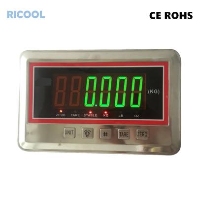 China Green Large LED Platform Scale / Floor Weigh Scale Electronic Indicator for sale