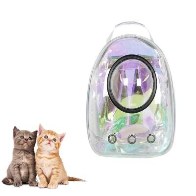 China Small Animals Capsule Cat Backpack Side Open Pet Backpack Space Bubble Pet Backpack Travel Cage Bag for sale