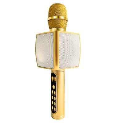 China Hot Selling Amazon BT Handheld Time Mic Portable Karaoke Microphone YS-91 USB TF FM Tone Change Clap Effect Long Disc Duration Microphone for sale