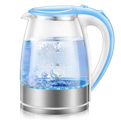 China Simple Design Electric Anti-dry Thermostat Kettle Quick Boiling Water 220v Glass Electric Kettle for sale