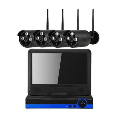 China Waterproof/OEM/ODM Waterproof Ip66 Full HD 1080p WiFi Outdoor Camera Set 4CH 2MP LCD Wi-Fi NVR Kit for sale