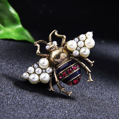 China Fancy Nepali Bee Brooch Animal ALLOY Jewelry Hijab Muslim Scarf Saree Pins Brooches for sale