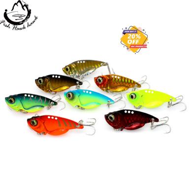 China Metal VIB Fishing Lure Vibration Stainless/Copper Spoon 11g/45mm Hard Bait With Feather Crankbait Wobbler Swimbait Cicada VIB Tackle for sale