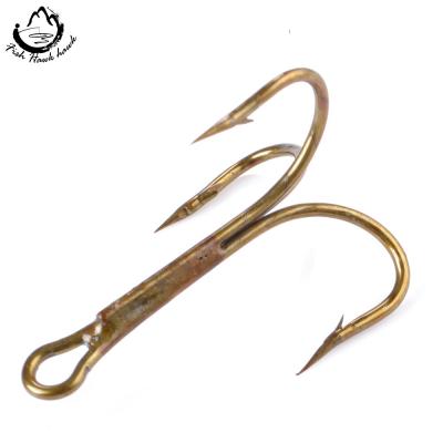 China 20pcs/pack Stainless Steel Fish Hooks High Carbon Steel Treble Flipped Super Sharp Treble Hooks For Bass for sale