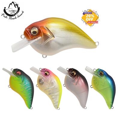 China Plastic Crankbait 65mm Square 16g ABS Wobbler Bill Crankbaits Floating Crank Bait Fishing Lures for sale