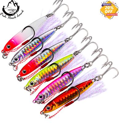 China Bass Fishing Lure Artificial Sea Bait Tackle Shore Casting Jig Spoon 15g 20g 30g Metal Casting Jig for sale