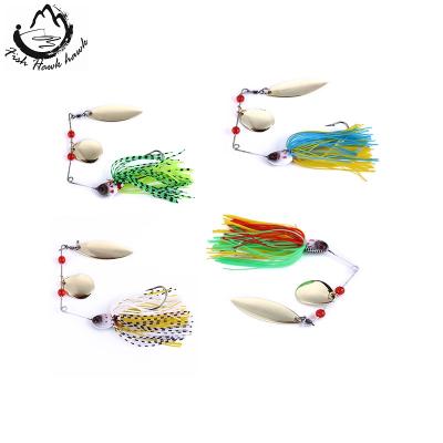 China LEAD Spinner 20G Bait Fishing Lure Buzzbait Chatter Bait Wobbler Isca Artificial Rubber Skirt For Bass Pike Walleye Pike for sale