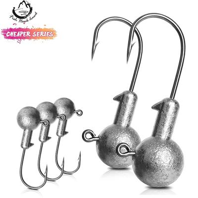 China Slowing Baiting Hooks Lead Jig Head Fishhook 1-28g Crank Jig Head Hook For Soft Carp Fishing Lure Worm Fishing Tackle Accessories for sale