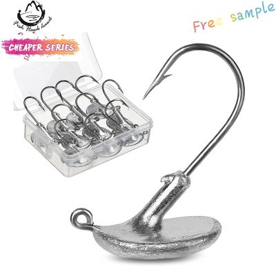 China Slow Down Hooks Tumbler Lead Head Fishing Hook Building Barbed Carp Fishing Accessories Anti-snag Crank Deep Water Grass Fishook for sale