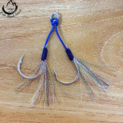 China Slow Slowing High Quality Luminous Hook Building Hooks Stainless Steel Aid For Slow Jiggs Lure for sale