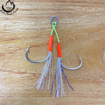 China High Strength Stainless Steel Glow Aid Hooks For Slow Jiggs Lure for sale