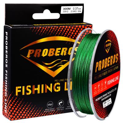 China 10-60LB Diameter 0.14-0.4 PE Fishing Line Super High Tensile 8 Braid Colors / 300M 3 Braid Fishing Line for sale