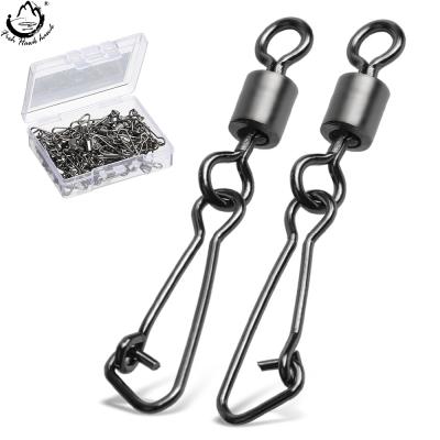 China Eco-friendly Rolling Swivel Fishing Connector Barrel Swivels Snap 12#-2/0# For Fishhook Link Fishing Lure Accessories for sale