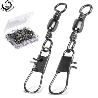 China Eco-friendly Swivel Barrel Bearing Connector 1#-14# Fishing Hooks Bearing Swivel Connector Fishing Accessories for sale