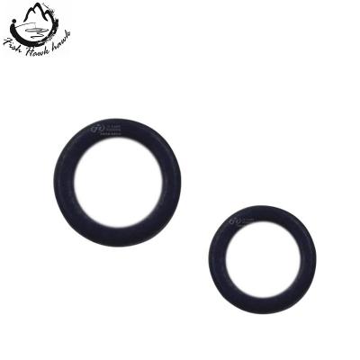 China Matt Black Round Rig Rings Eco-friendly 3.1mm 3.7mm For Carp Fishing Accessory for sale