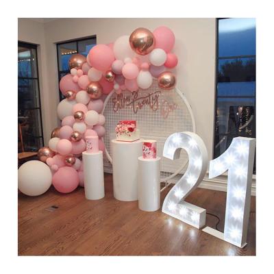 China Large simple custom outdoor portable alphabet logo led light bulb wedding party alphabet decoration for sale