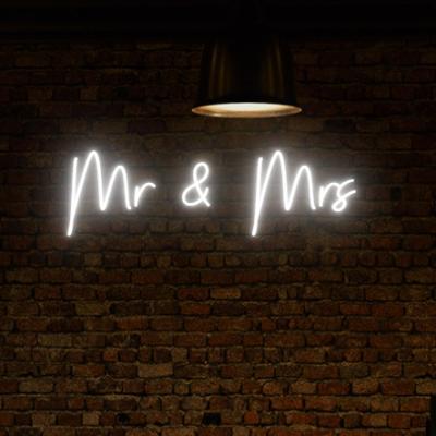 China Buildings Wholesale Mr Mr. Custom Made Indoor Wall Mounted Mrs Led Neon Flex Light Sign Neon Sign for sale