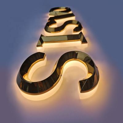 China Custom 3D Illuminated Letter Backlit Acrylic Signage 3D Wall Shop Logo Channel Sign Modul Building Custom Metal Letter Led Letter for sale