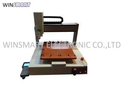 China Máquina de distribución de pegamento rojo SMD robótico de 3 ejes 400x400mm Mesa en venta