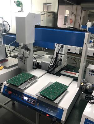 China Dual Table 250x300mm Automatic PCB Soldering Machine 0.5S per Point for sale