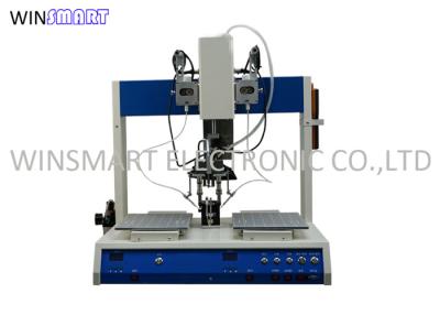 China 50Hz 60Hz Robotic Soldering Machine , Desktop Soldering Robot Dual Head for sale