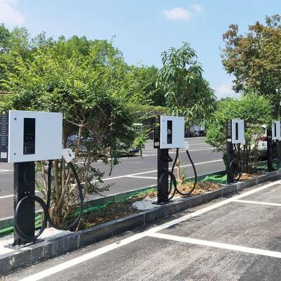 China Screen Display Ocpp 30/40Kw DC Charging Station Pile For Electric Vehicles, 30Kw Ccs Electric Car EV Fast Charger DC Wallbox With Single Gun for sale