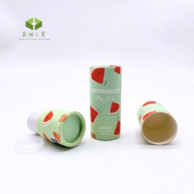 China Recycled Plastic Cardboard Materials Custom Paper Lipstick Tube Eco-Friendly Cosmetic Round Lip Balm Deodorant Twist Up Stick Deodorant Container for sale