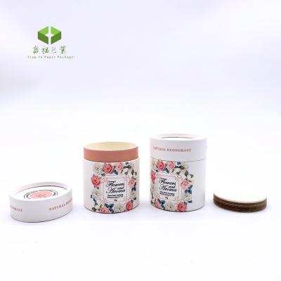 China Biodegradable Face Balm Container Custom Natural Biodegradable Deodorant Lift Up Paper Tube 7g 30g Body Balm Cylinder Viable Packaging for sale