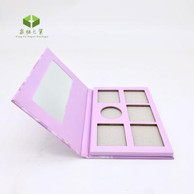 China Recycled Materials 9 Holes Empty Eyeshadow Palettes Private Label Eyeshadow Palette Box Packaging With Custom Design for sale