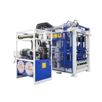 China Buliding Construction QT10-15C Cement Block Making Machinery Automatic Concrete Brick Making Machine Production Line for sale