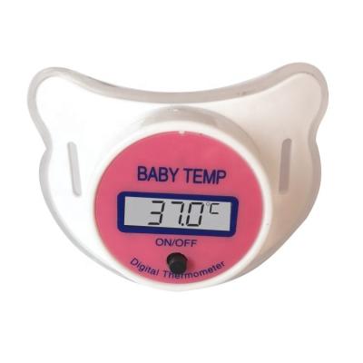 China Home or hospital use& Digital Baby LCD Display Pacifier Thermometer Baby Health Monitors Silicone Medical Children Temperature Mouth Nipple Thermometers for sale