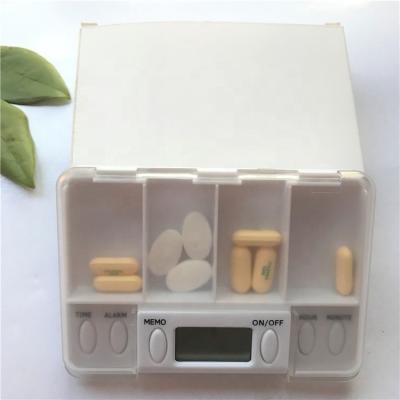 China Weekly Pill Box Factory Direct Sales Reminder Function Medical Pill Organizer 7 Days Travel Pill Box Portable Plastic Erinnerung Monthly Alarm for sale