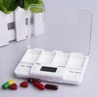 China Digital Reminder Function Health Care Pills Package Pill Box With Pill Reminder Alarm Plastic Case for sale