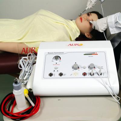 China AU-303A Face Lift Vacuum Portable Jet High Frequency Sonic Galvanic Facial Machine for sale