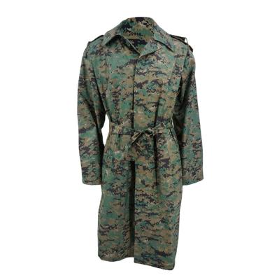 China Huacheng Rain Suit Adults Men Camouflage Raincoat Anti-static Camouflage Dessert PVC Rain Poncho for sale